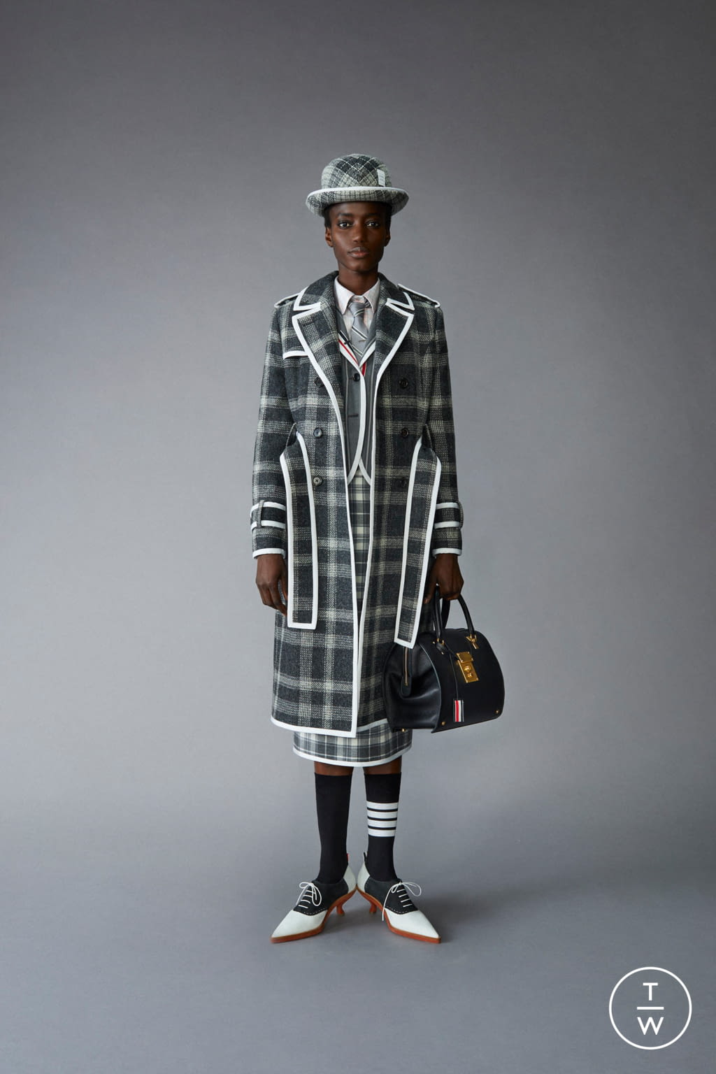 Fashion Week Paris Pre-Fall 2021 look 2 from the Thom Browne collection womenswear