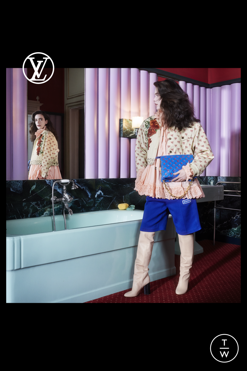 Fashion Week Paris Pre-Fall 2021 look 2 de la collection Louis Vuitton womenswear