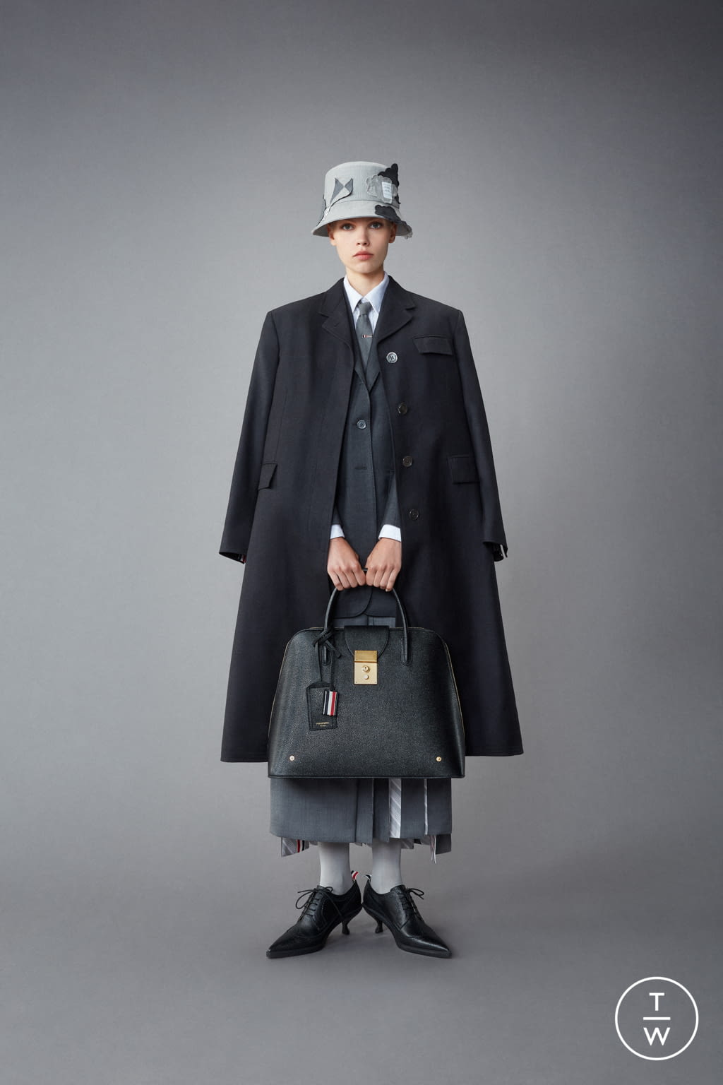 Fashion Week Paris Resort 2022 look 2 from the Thom Browne collection womenswear