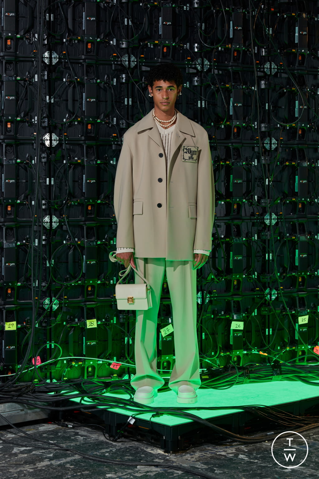 Fashion Week Paris Spring/Summer 2022 look 2 from the Wooyoungmi collection menswear