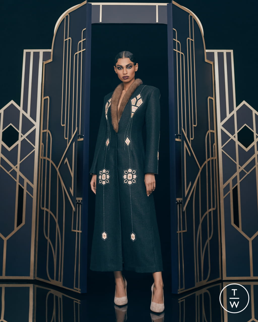 Fashion Week Paris Spring/Summer 2021 look 2 de la collection Ulyana Sergeenko couture
