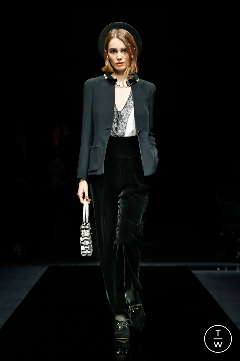 Fashion Week Milan Pre-Fall 2020 look 20 from the Giorgio Armani collection womenswear