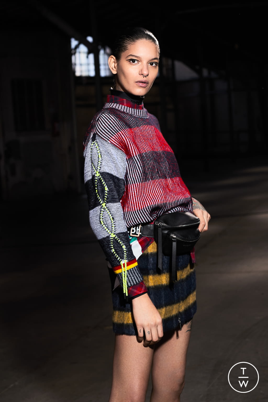 Fashion Week Milan Pre-Fall 2019 look 20 from the Iceberg collection womenswear