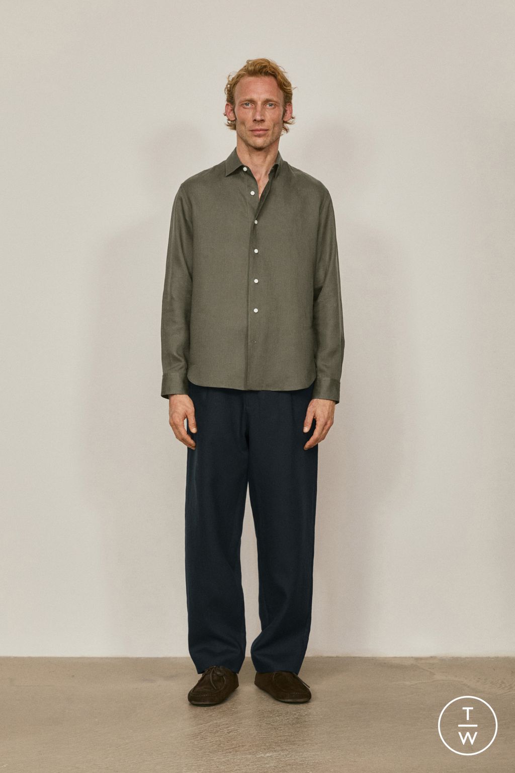 Fashion Week Paris Spring/Summer 2026 look 8 from the Massimo Dutti collection menswear