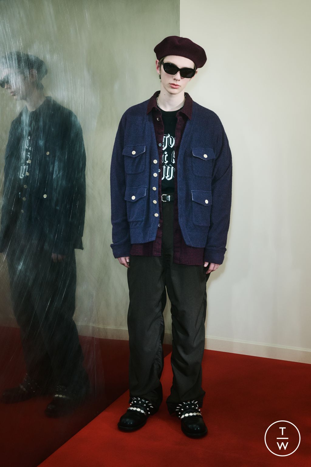 Fashion Week Paris Pre-Fall 2025 look 26 from the Undercover collection menswear