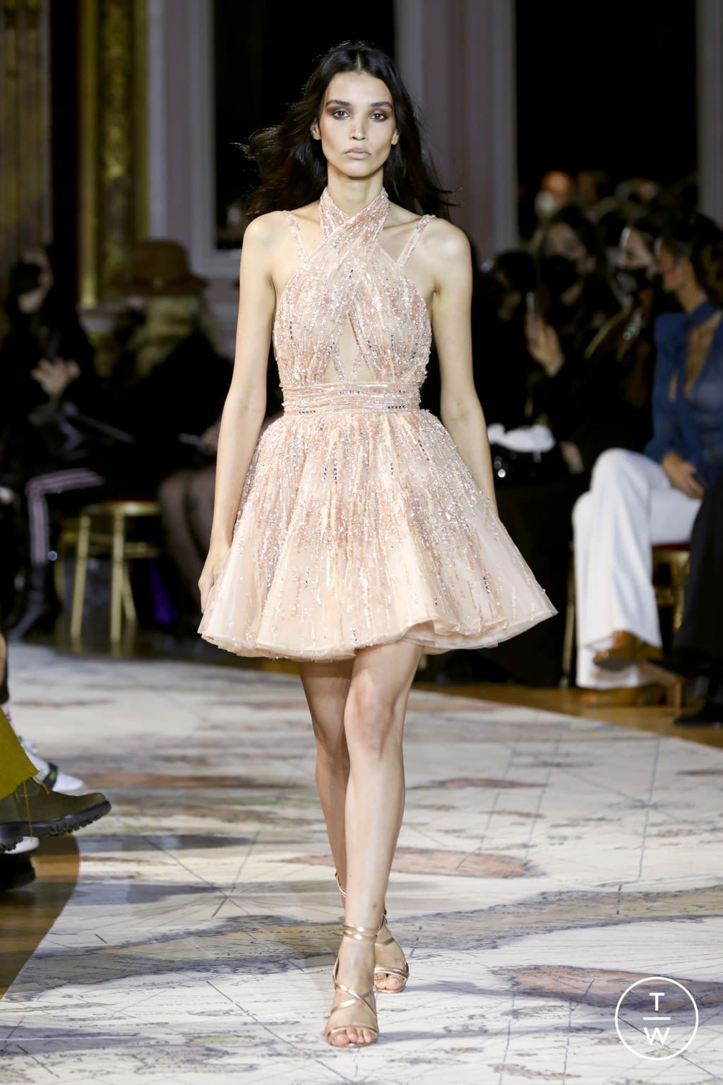Fashion Week Paris Spring/Summer 2022 look 21 from the Zuhair Murad collection couture