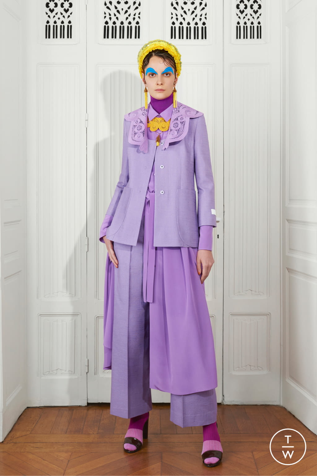 Fashion Week Paris Fall/Winter 2021 look 23 from the Patou collection womenswear