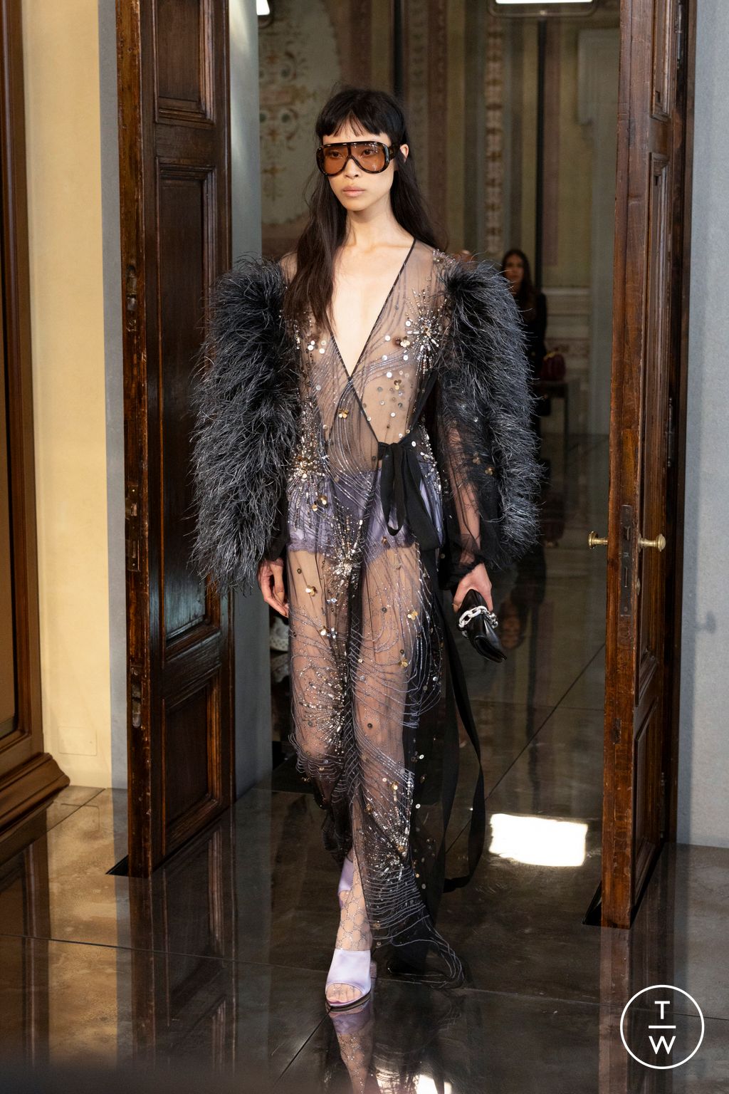 Fashion Week Milan Resort 2026 look 23 from the Gucci collection womenswear