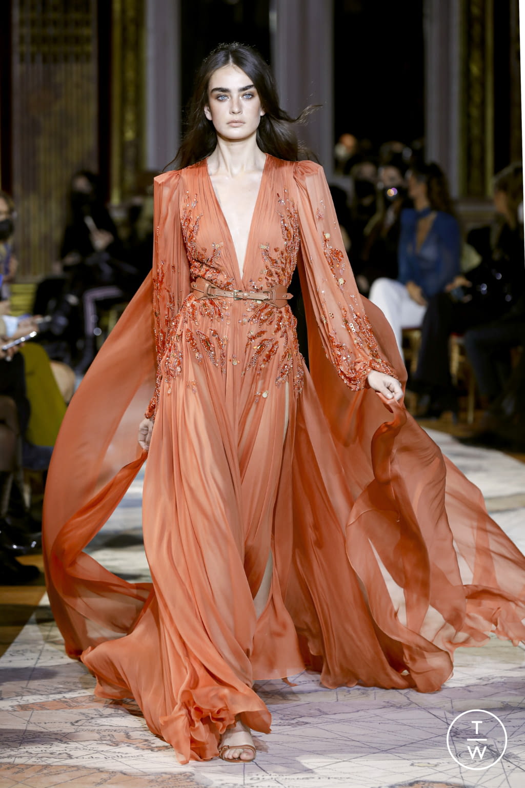 Fashion Week Paris Spring/Summer 2022 look 23 from the Zuhair Murad collection couture