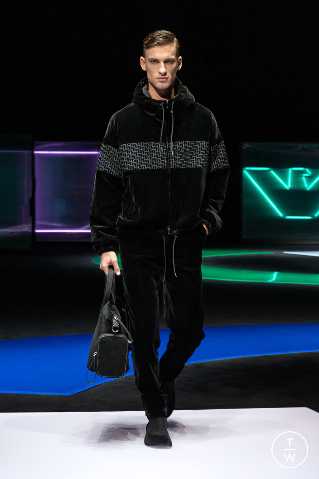 Fashion Week Milan Fall/Winter 2021 look 24 from the Emporio Armani collection womenswear