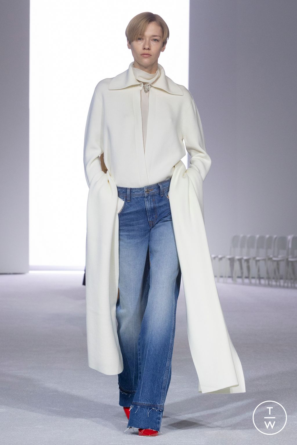 Fashion Week New York Fall/Winter 2024 look 25 de la collection Brandon Maxwell womenswear