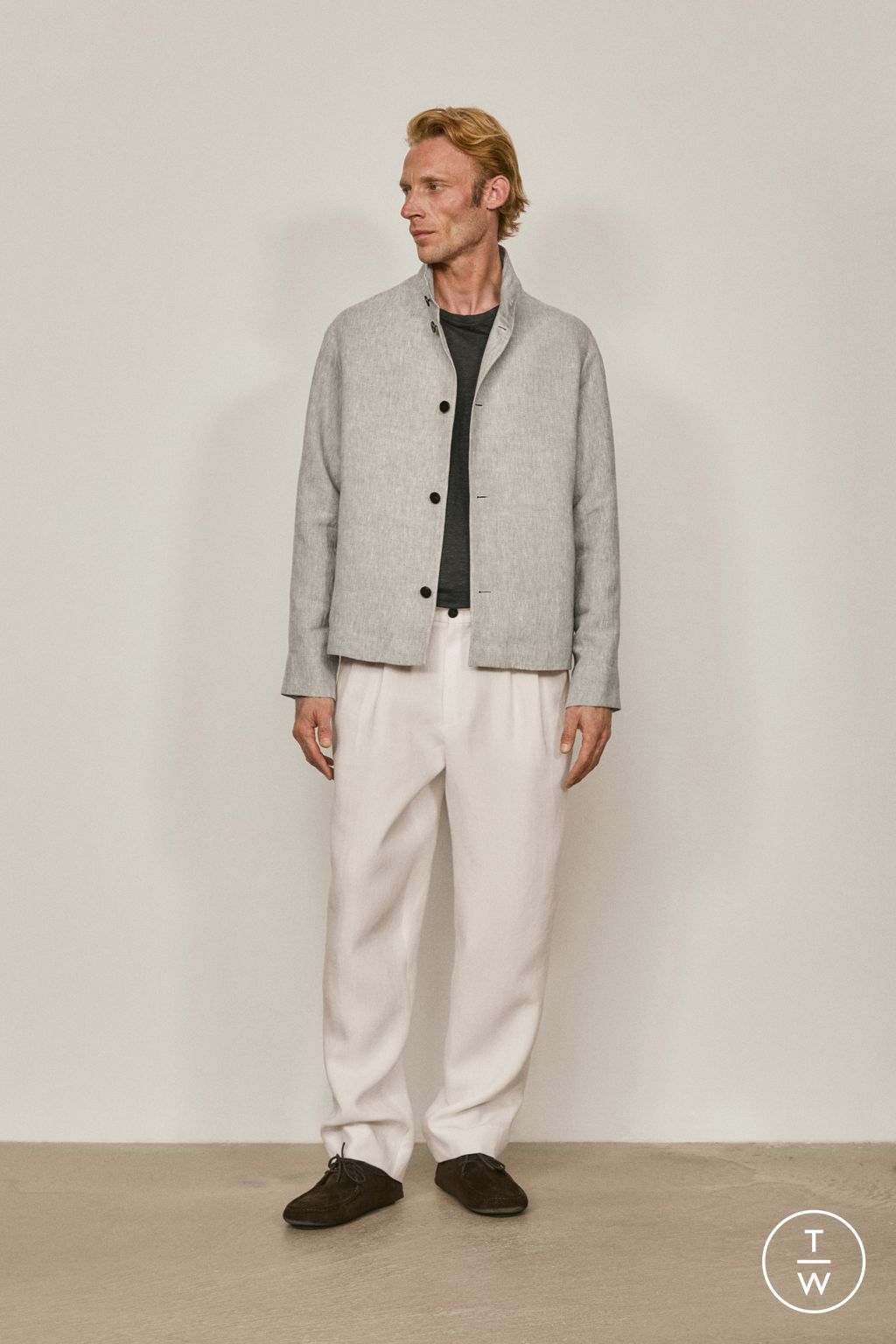 Fashion Week Paris Spring/Summer 2026 look 4 from the Massimo Dutti collection menswear