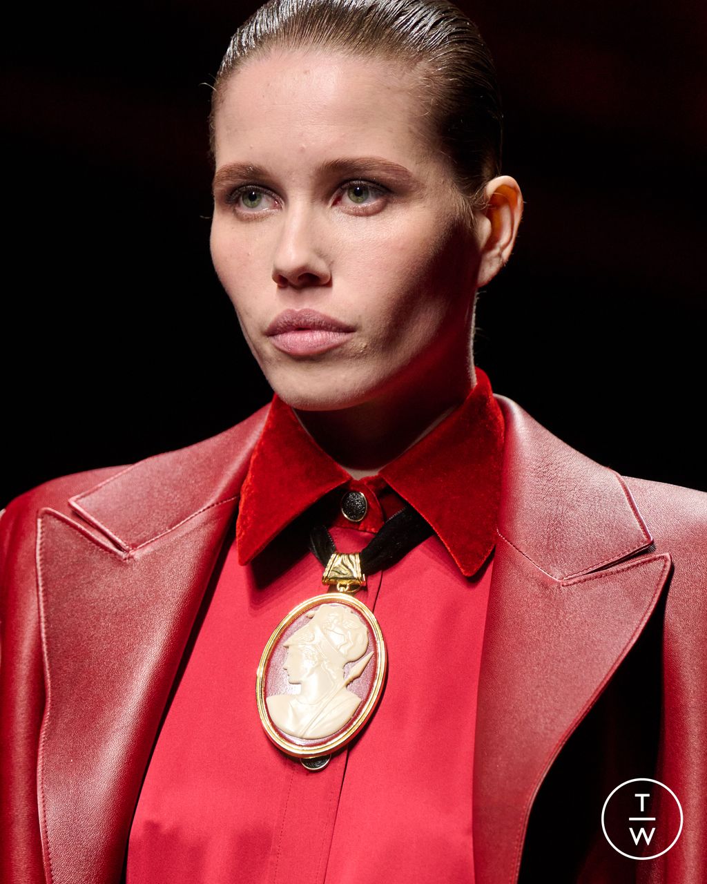 Fashion Week Milan Fall/Winter 2025 look 14 from the Roberto Cavalli collection womenswear accessories