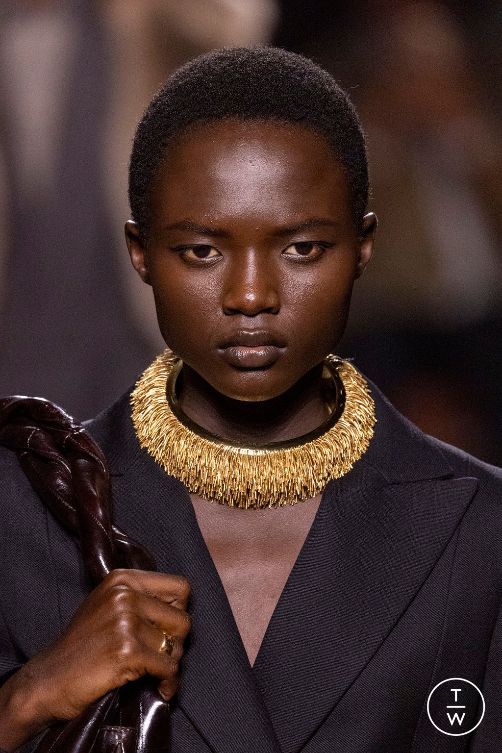 Fashion Week Milan Fall/Winter 2025 look 5 from the Fendi collection womenswear accessories