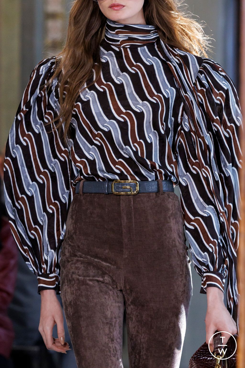 Fashion Week Milan Resort 2026 look 5 from the Gucci collection womenswear accessories