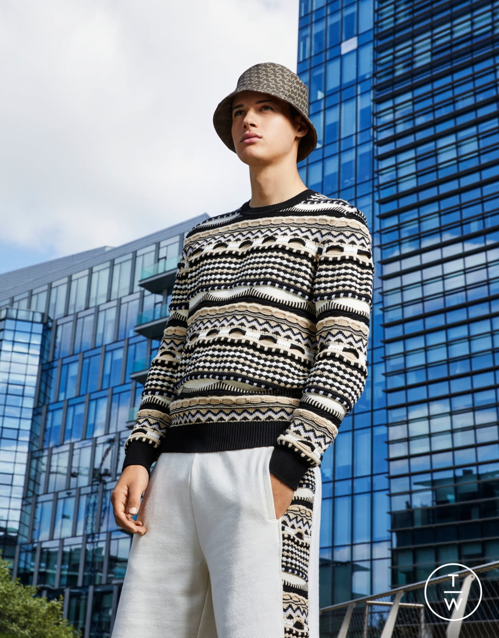 Fashion Week Milan Spring/Summer 2022 look 3 from the Missoni collection menswear