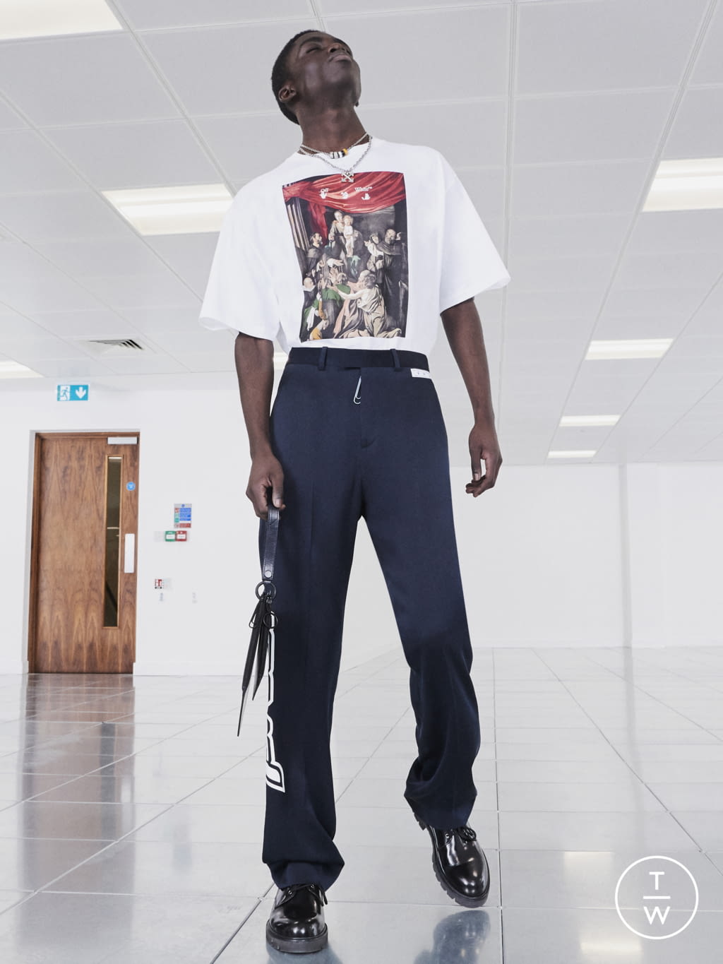 Fashion Week Paris Pre-Fall 2020 look 3 from the Off-White collection menswear