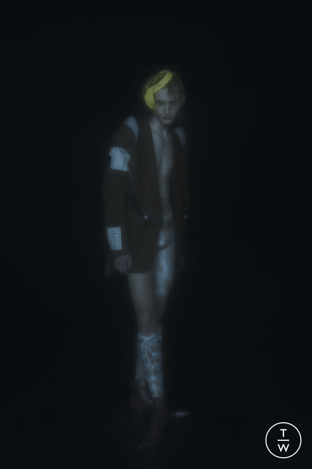 Fashion Week Paris Fall/Winter 2020 look 4 from the Maison Margiela collection 高级定制