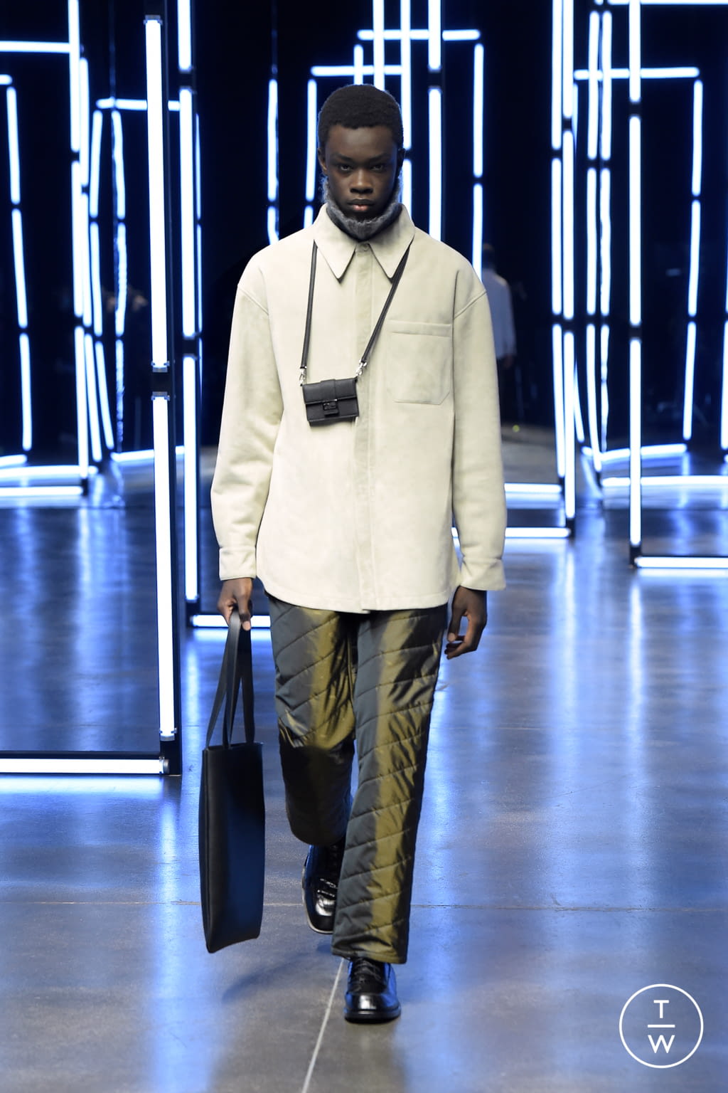 Fashion Week Milan Fall/Winter 2021 look 3 from the Fendi collection 男装