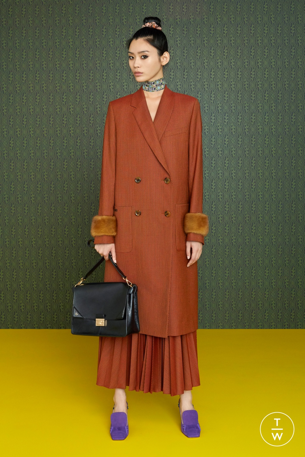 Fashion Week Milan Pre-Fall 2019 look 3 from the Fendi collection 女装