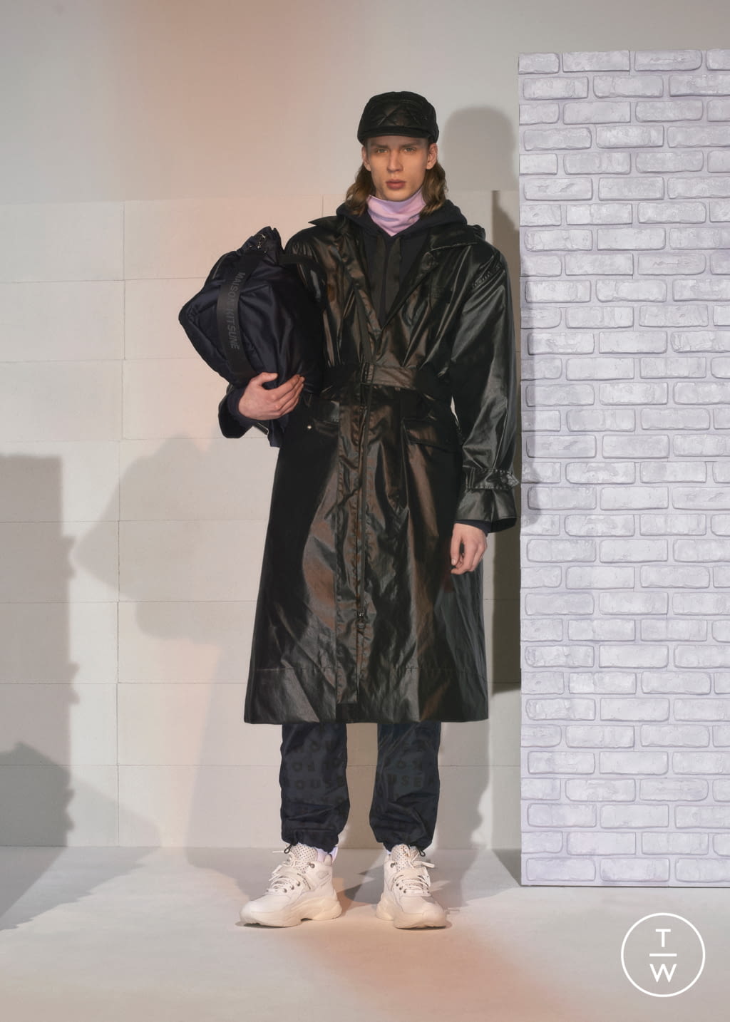Fashion Week Paris Fall/Winter 2019 look 3 de la collection Maison Kitsuné menswear
