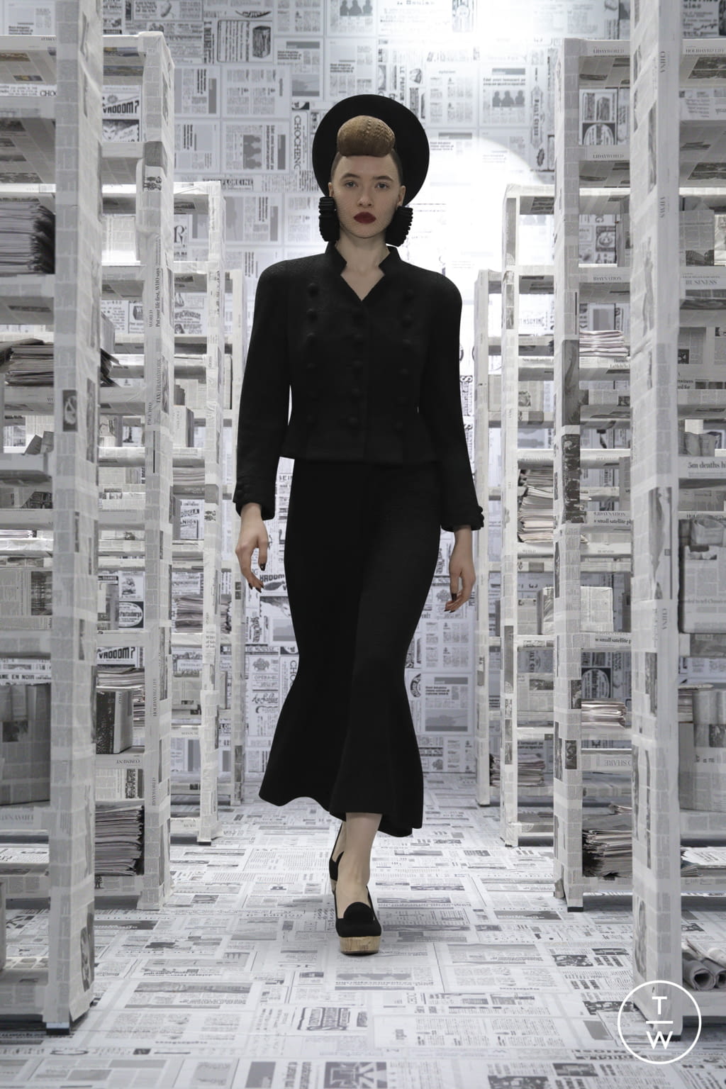 Fashion Week New York Fall/Winter 2022 look 30 de la collection Chocheng womenswear