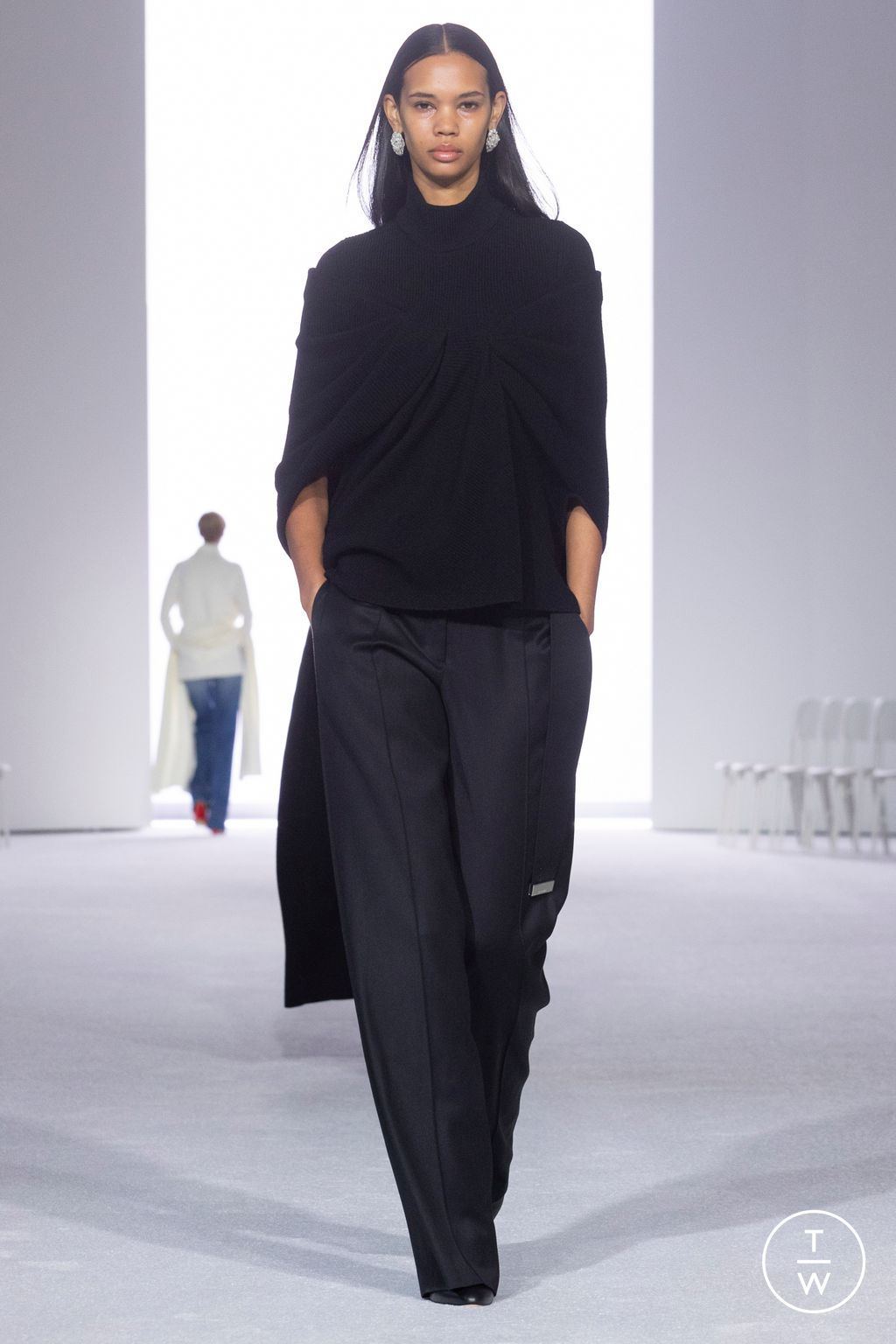 Fashion Week New York Fall/Winter 2024 look 30 de la collection Brandon Maxwell womenswear