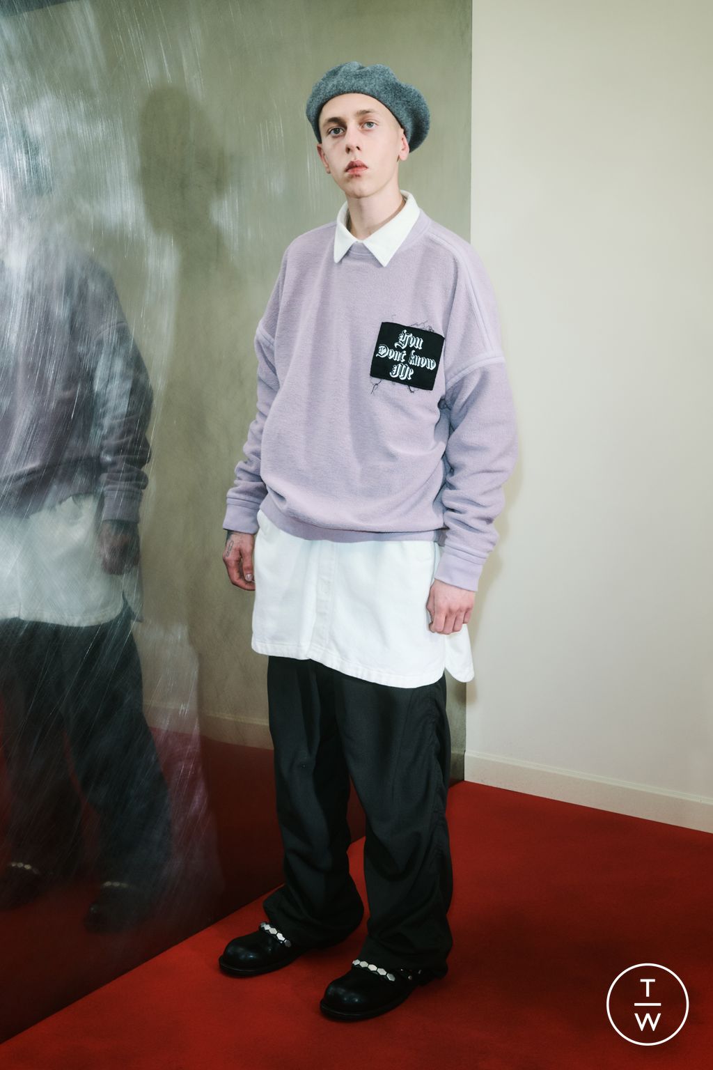 Fashion Week Paris Pre-Fall 2025 look 37 from the Undercover collection menswear