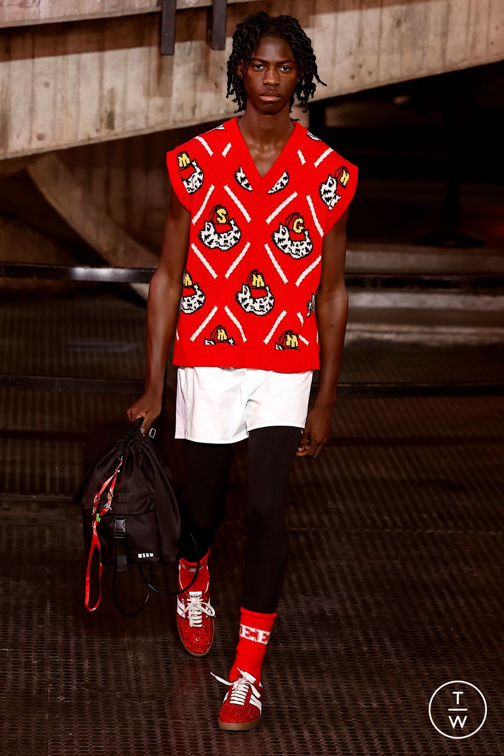 Fashion Week Milan Fall/Winter 2023 look 29 from the MSGM collection menswear