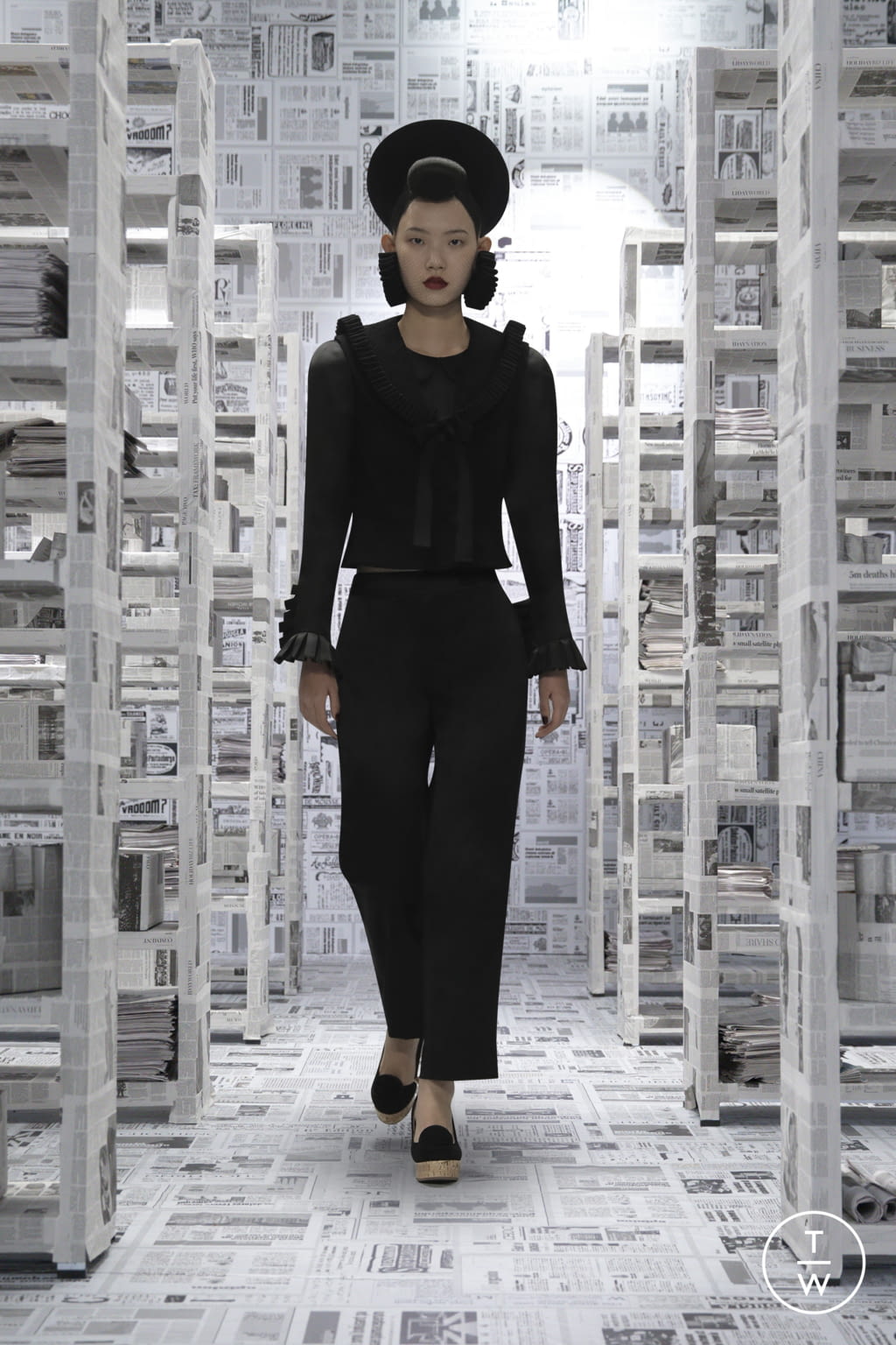 Fashion Week New York Fall/Winter 2022 look 31 de la collection Chocheng womenswear
