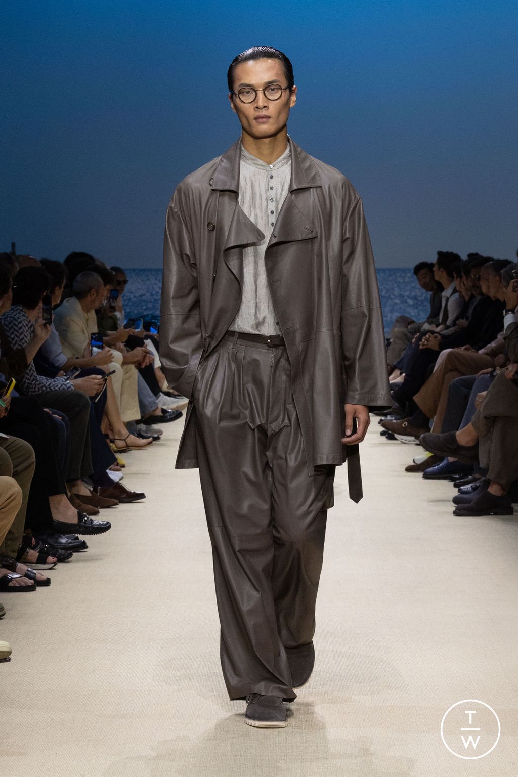Fashion Week Milan Spring/Summer 2026 look 31 de la collection Giorgio Armani menswear