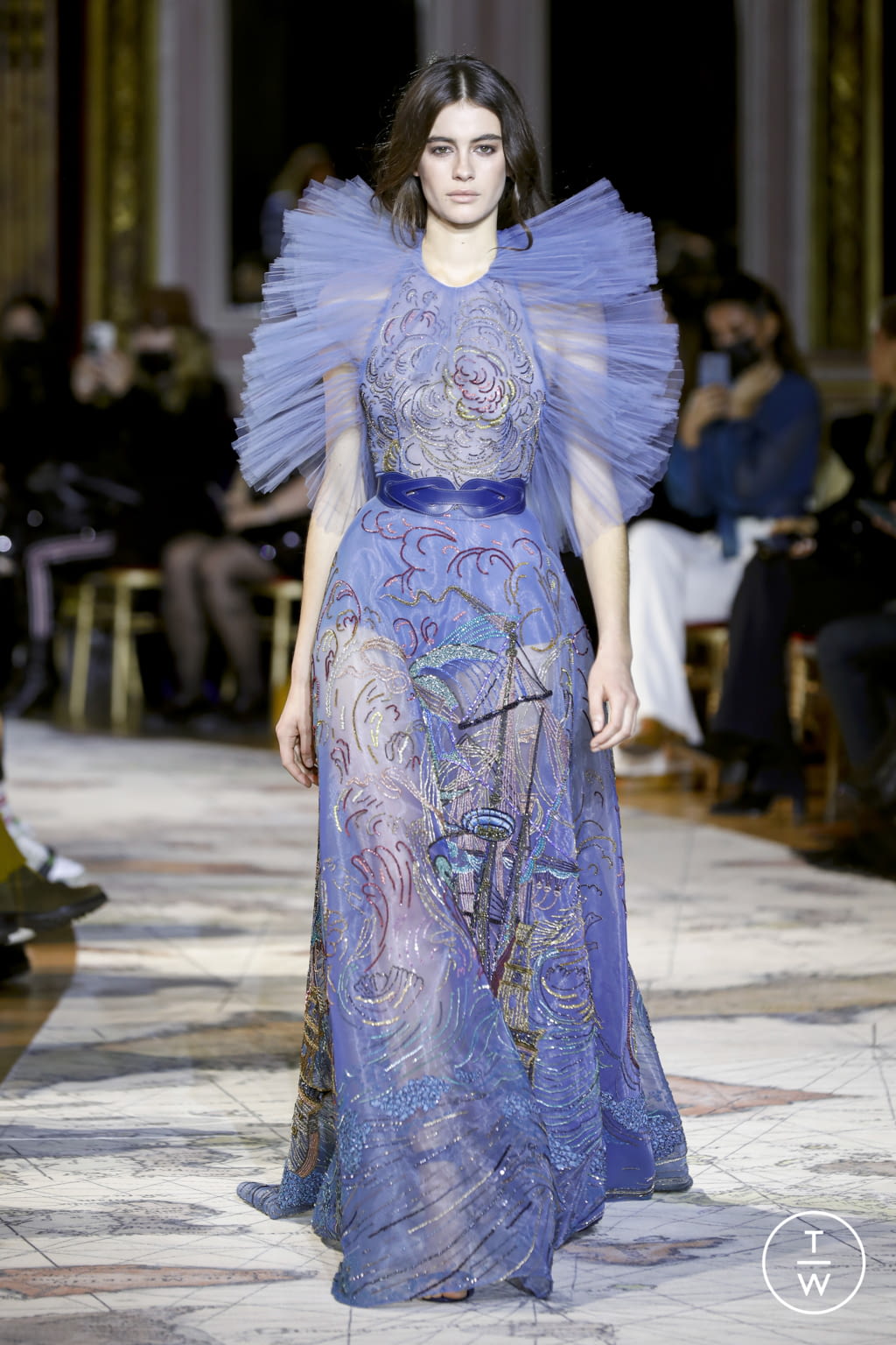 Fashion Week Paris Spring/Summer 2022 look 32 from the Zuhair Murad collection 高级定制