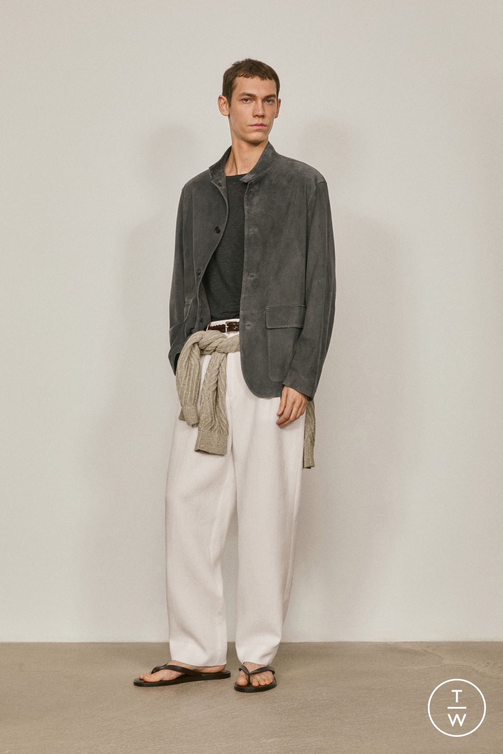 Fashion Week Paris Spring/Summer 2026 look 5 de la collection Massimo Dutti menswear