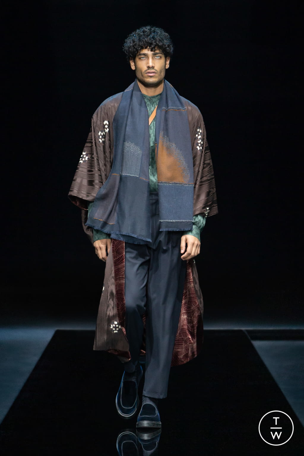 Fashion Week Milan Fall/Winter 2021 look 36 from the Giorgio Armani collection menswear