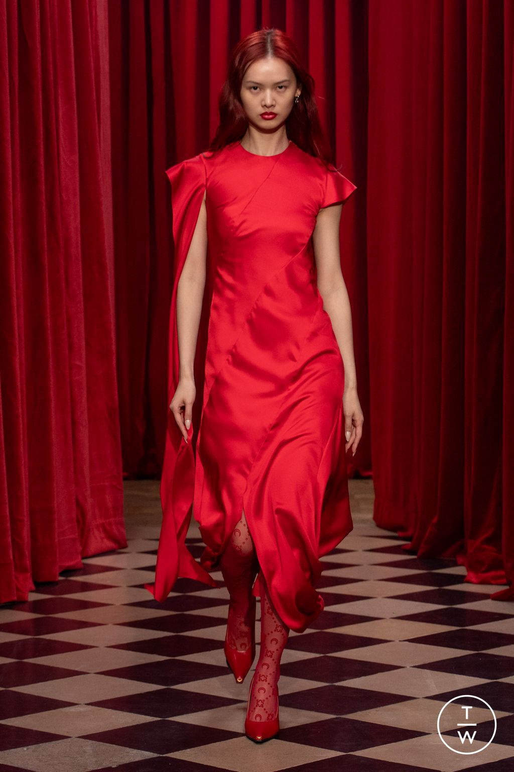 Fashion Week Paris Fall/Winter 2025 look 36 from the Marine Serre collection womenswear