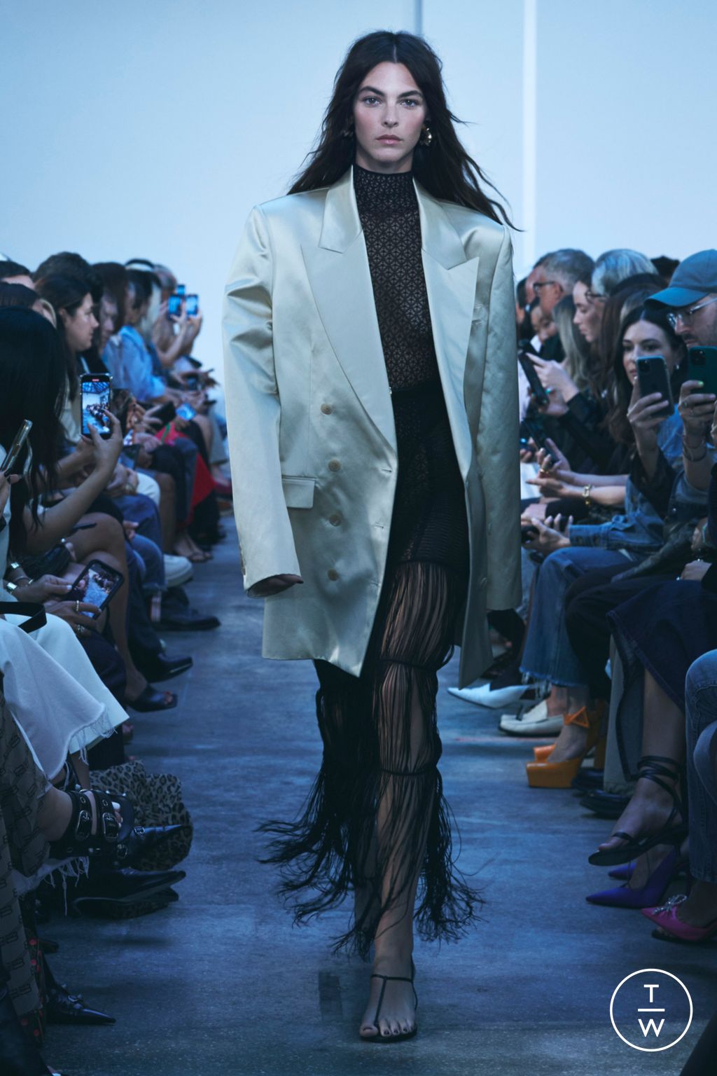 Fashion Week New York Spring/Summer 2023 look 1 from the Khaite collection womenswear