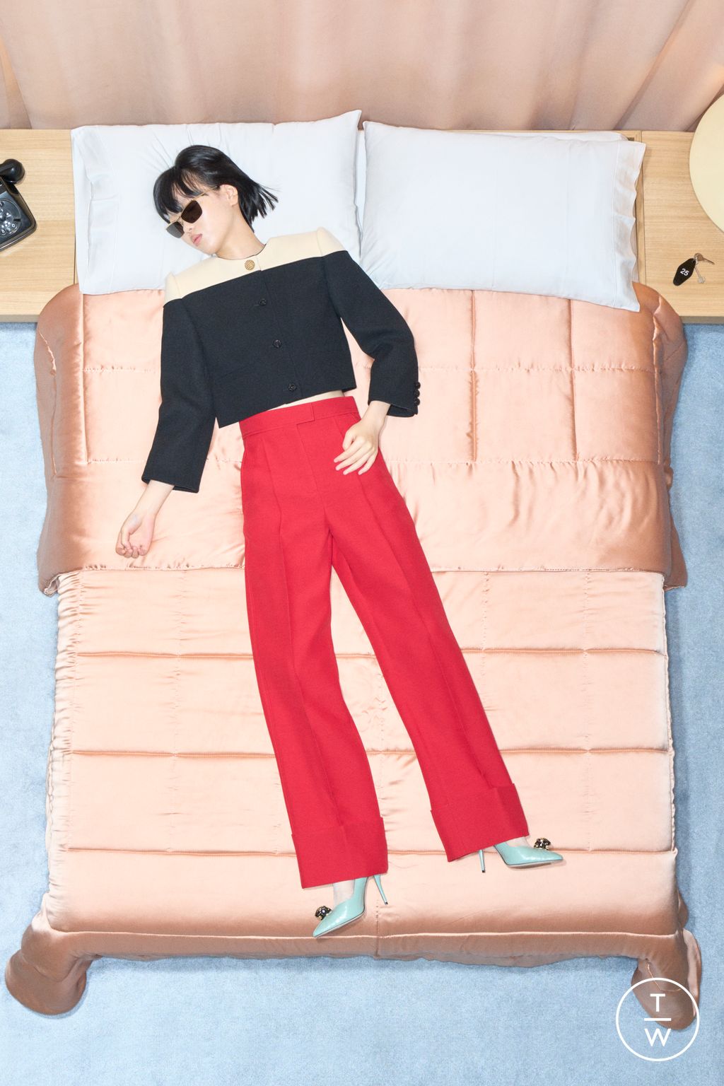 Fashion Week Paris Resort 2026 look 36 from the Valentino collection womenswear