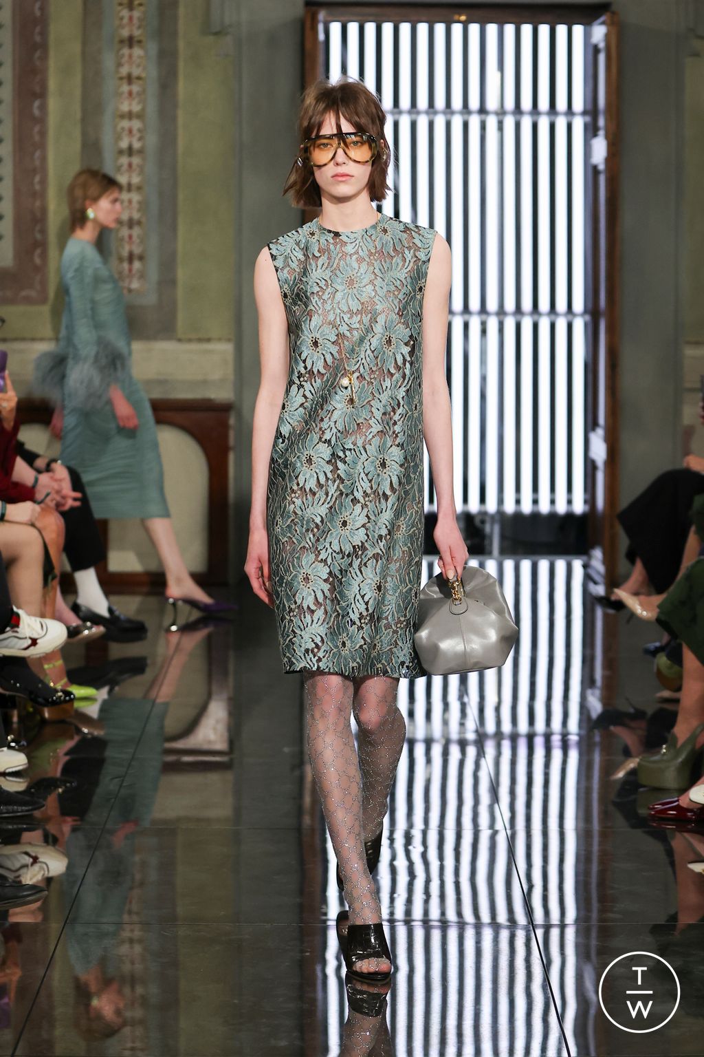 Fashion Week Milan Resort 2026 look 38 from the Gucci collection womenswear