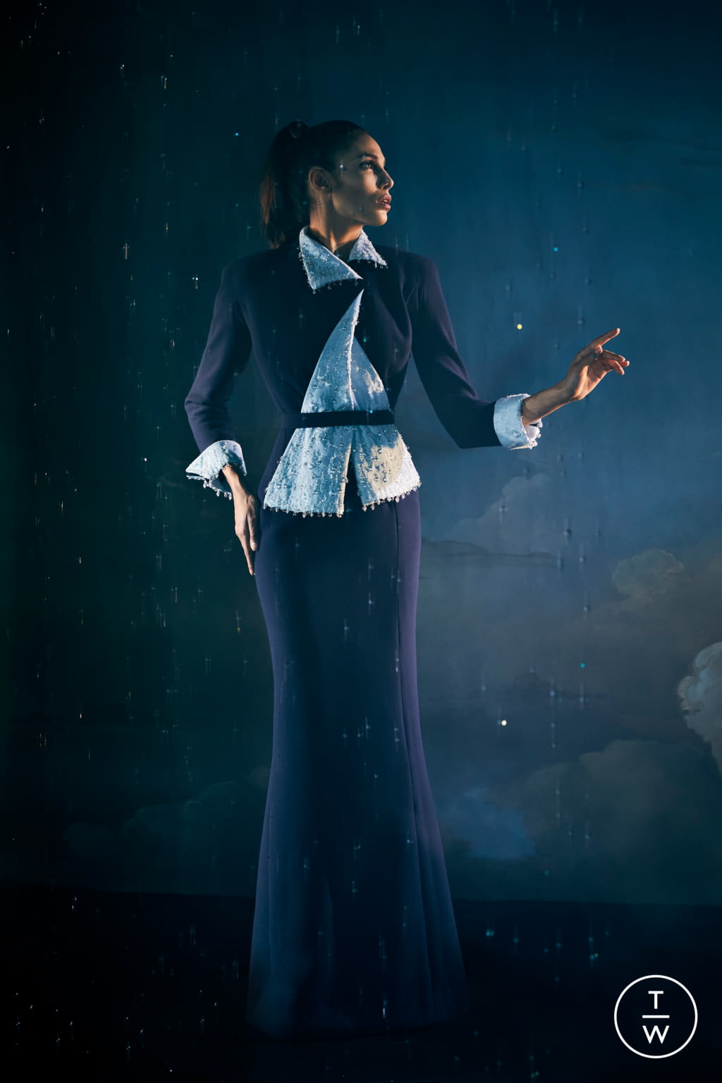 Fashion Week Paris Spring/Summer 2021 look 38 de la collection Julien Fournié couture