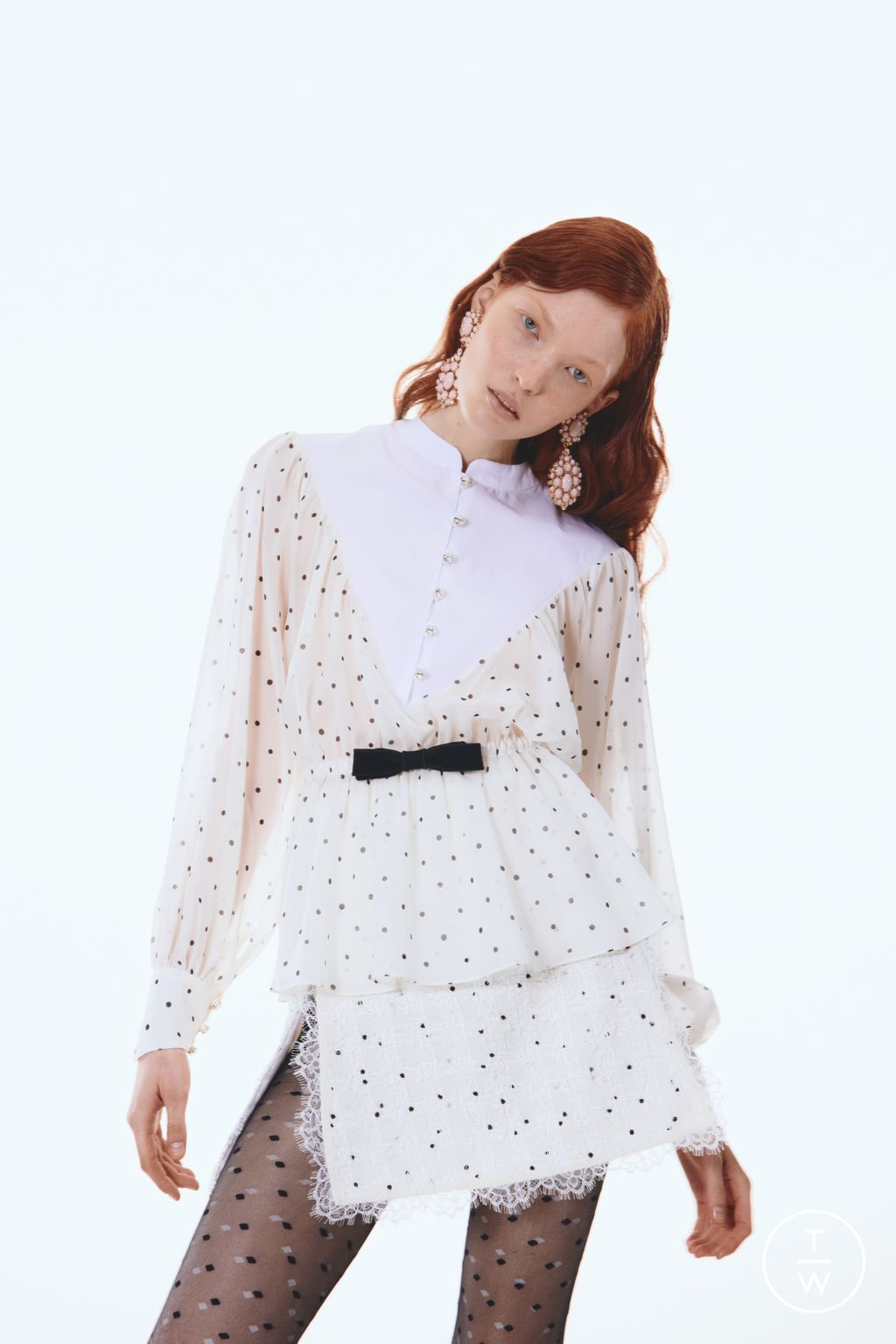 Fashion Week Paris Pre-Fall 2025 look 3 from the Giambattista Valli collection womenswear