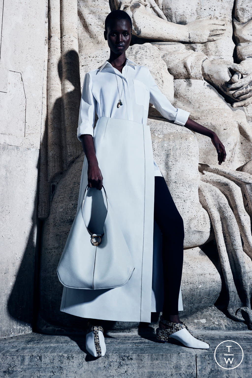 Fashion Week Milan Pre-Fall 2021 look 2 from the Ferragamo collection womenswear