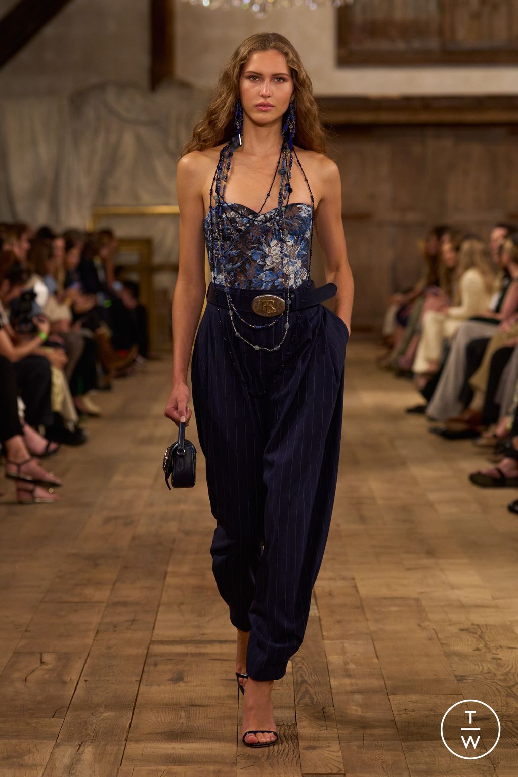 Fashion Week New York Spring/Summer 2024 look 4 from the Ralph Lauren collection 女装