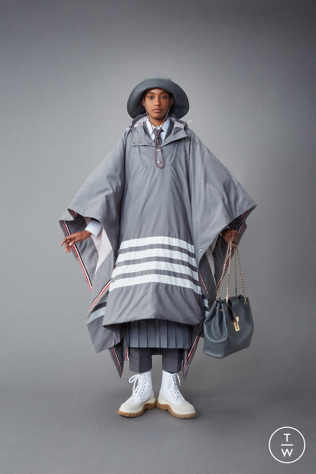 Fashion Week Paris Resort 2022 look 4 from the Thom Browne collection womenswear