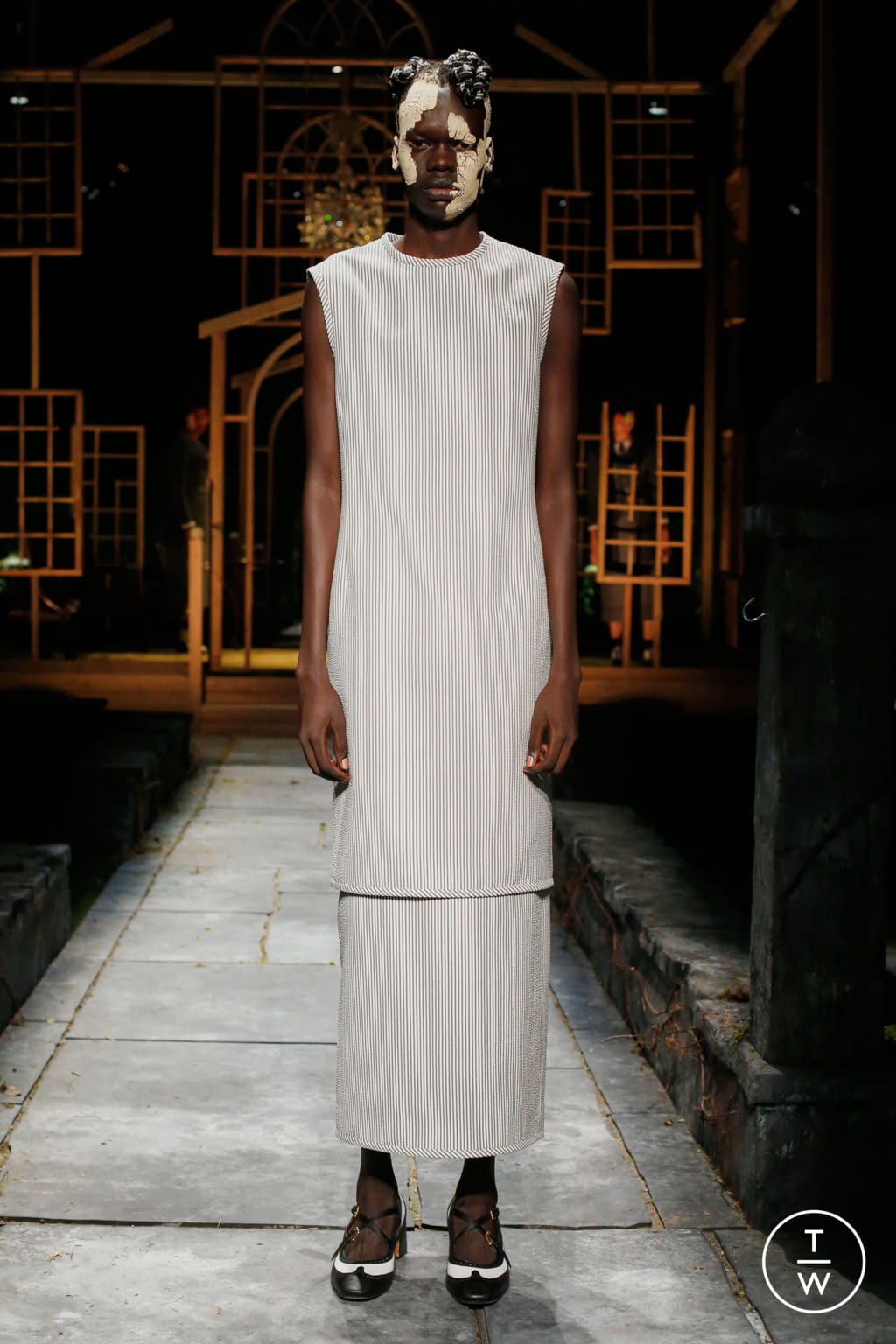 Fashion Week New York Spring/Summer 2022 look 4 de la collection Thom Browne womenswear