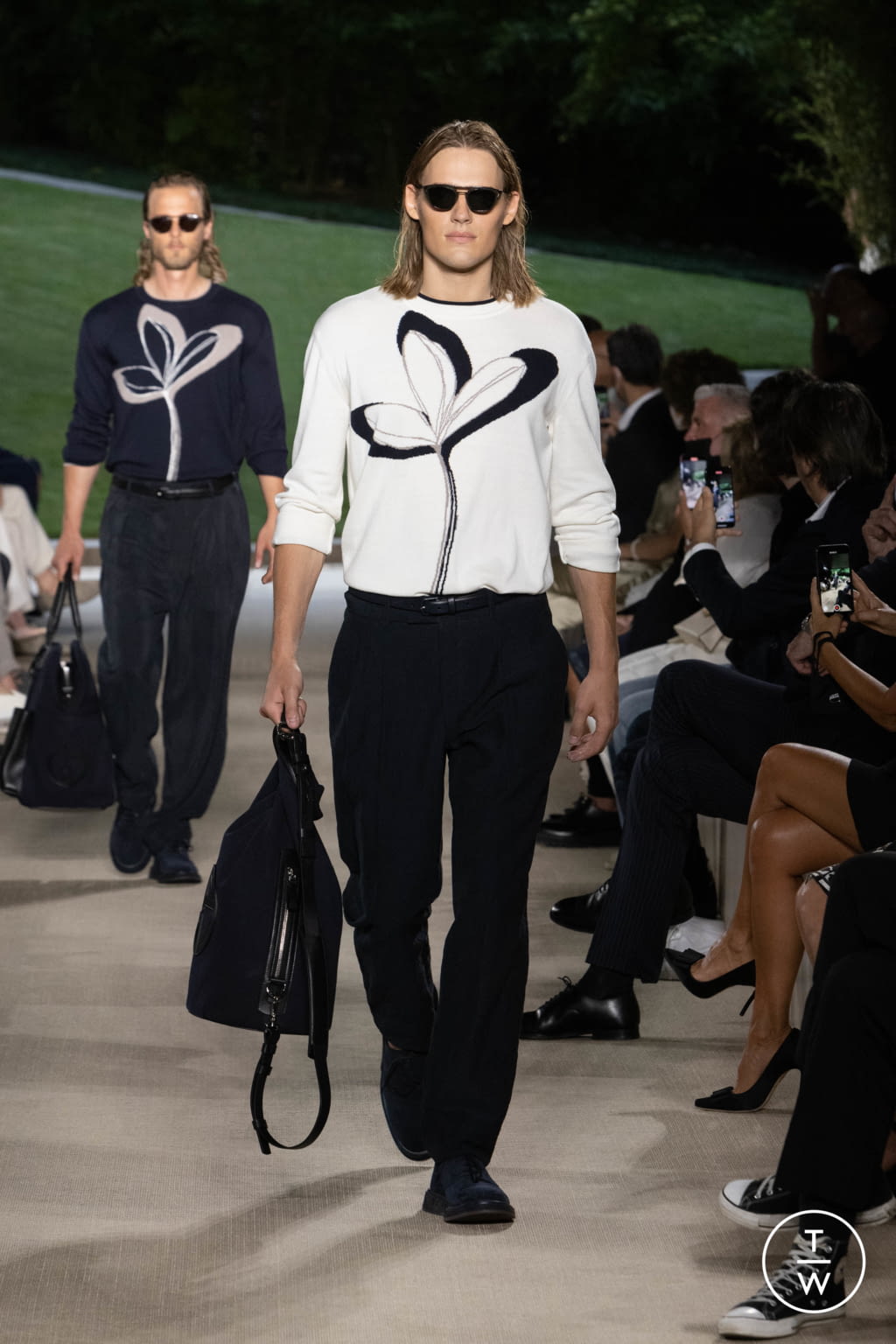 Fashion Week Milan Spring/Summer 2022 look 4 from the Giorgio Armani collection menswear