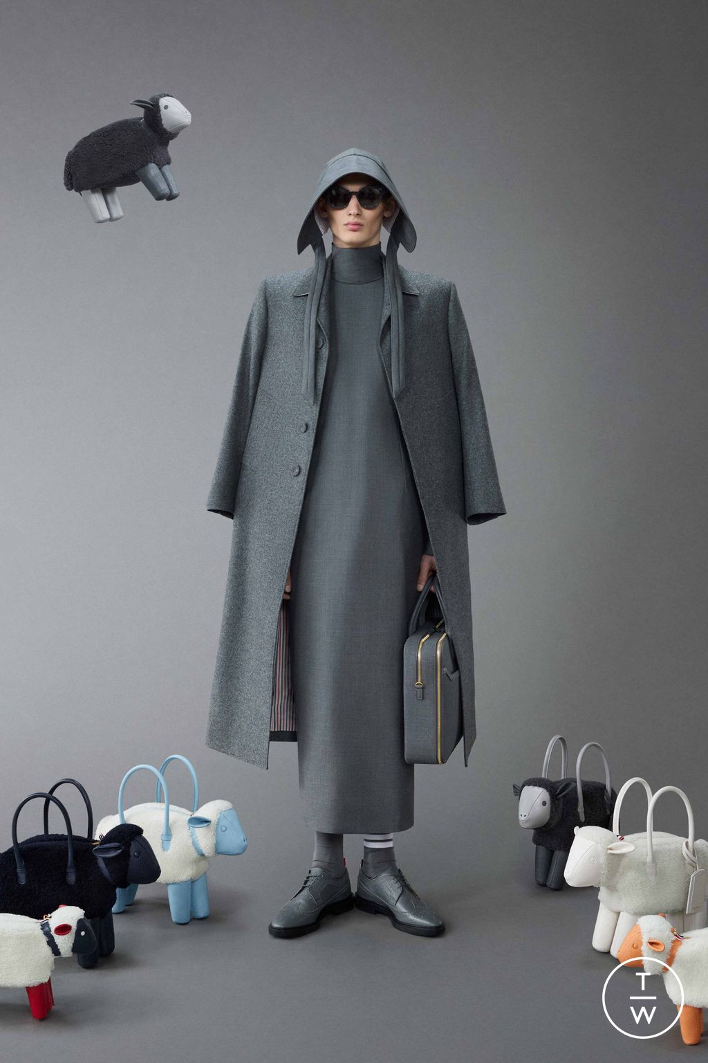Fashion Week New York Resort 2024 look 4 de la collection Thom Browne menswear