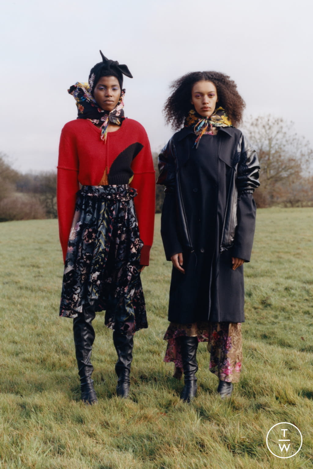 Fashion Week London Fall/Winter 2021 look 4 from the Preen by Thornton Bregazzi collection womenswear