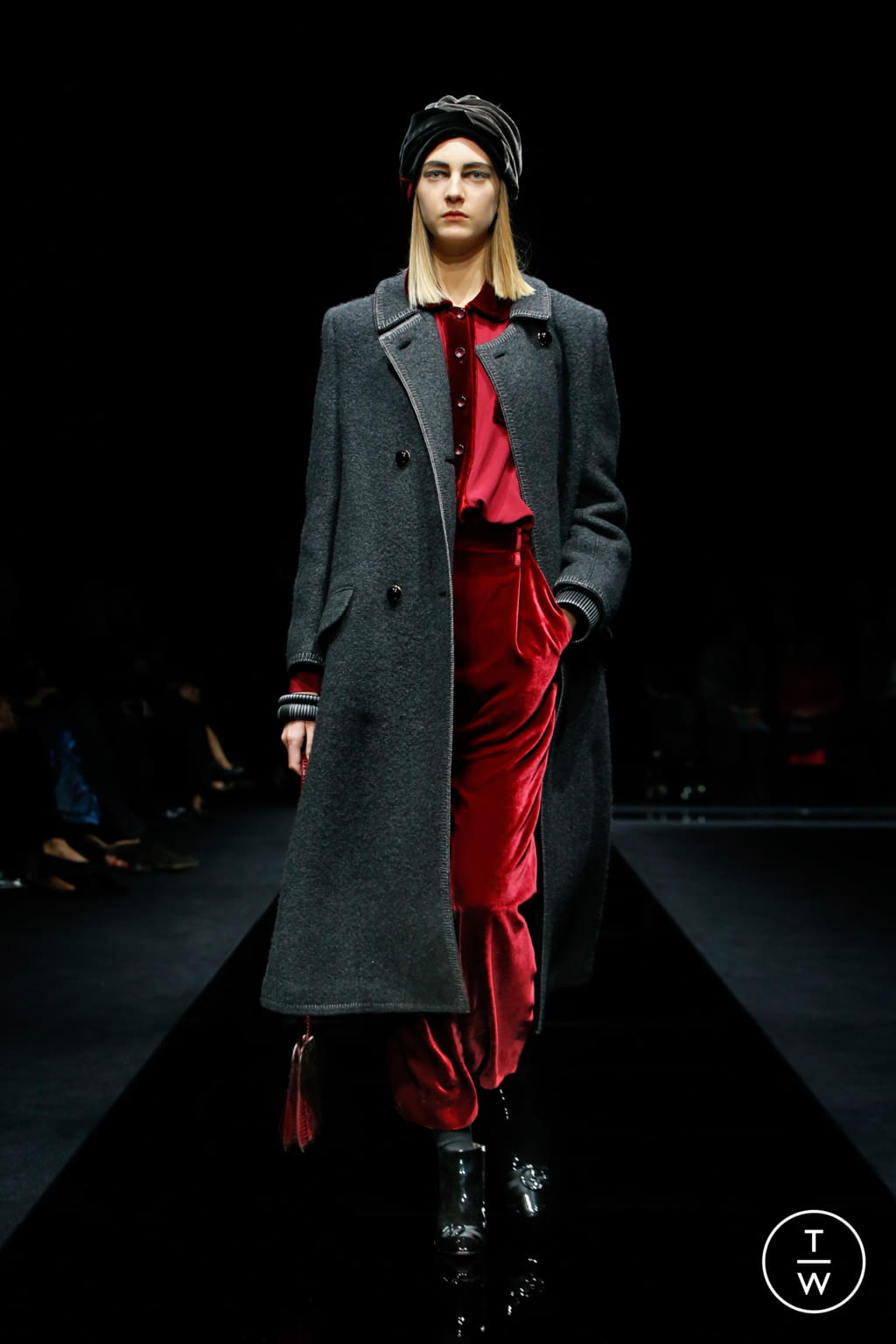 Fashion Week Milan Pre-Fall 2020 look 40 de la collection Giorgio Armani womenswear