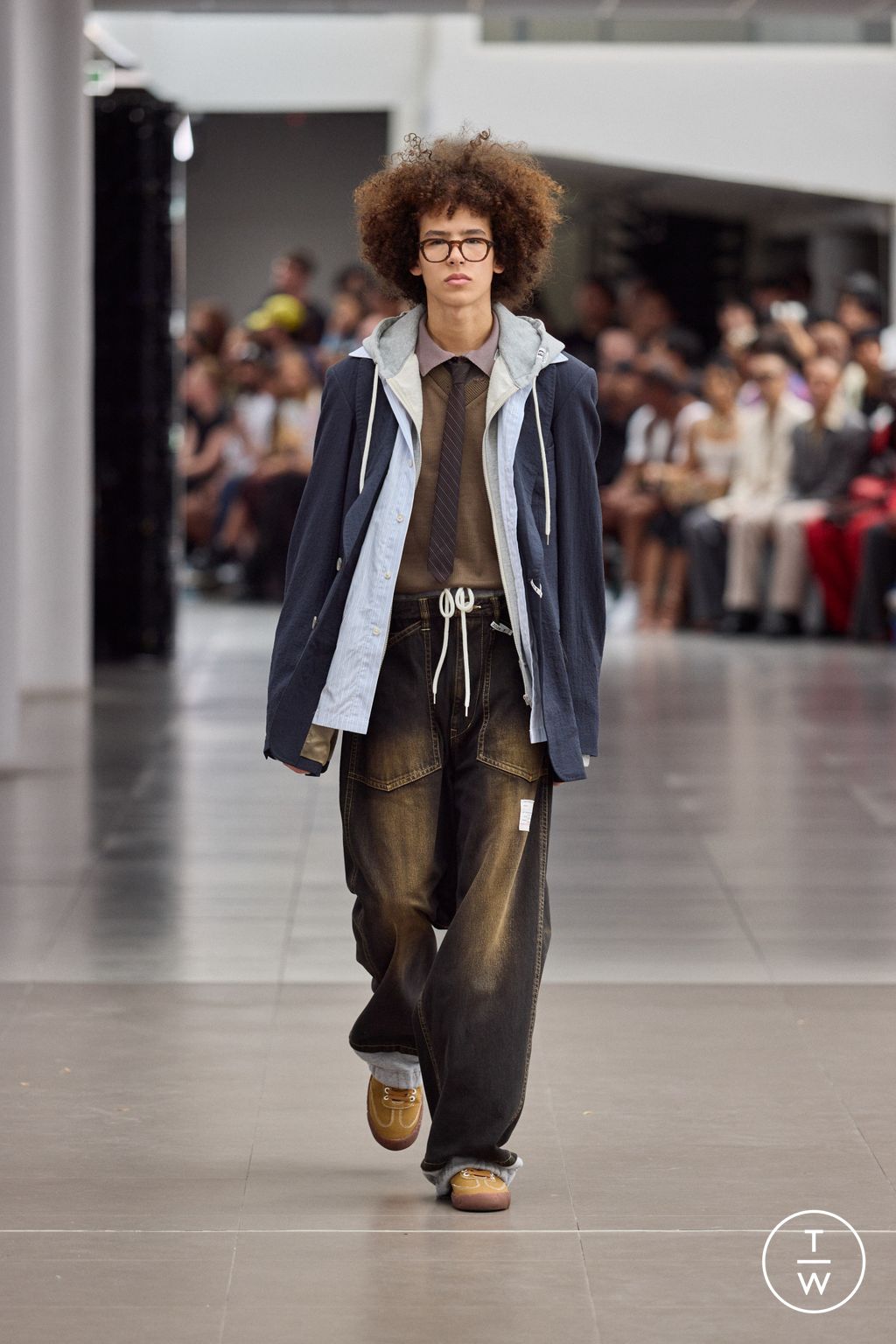 Fashion Week Paris Spring/Summer 2026 look 41 de la collection Maison Mihara Yasuhiro menswear