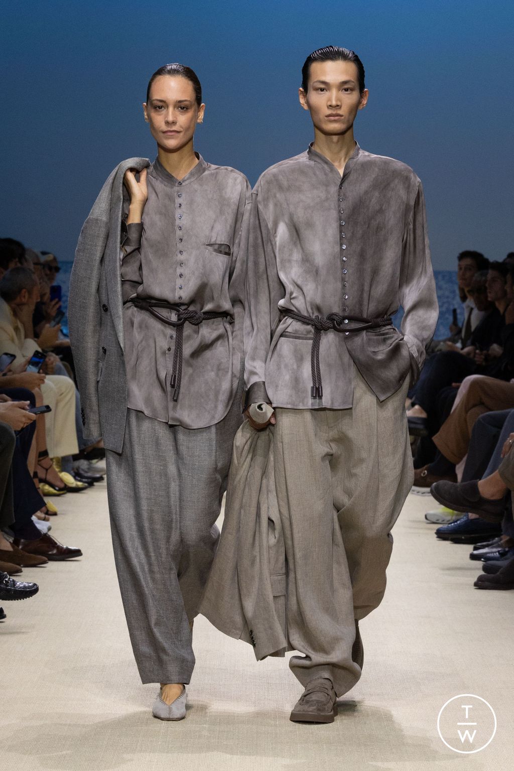 Fashion Week Milan Spring/Summer 2026 look 42 from the Giorgio Armani collection menswear